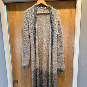 Anthropologie Moth Ombre Knit Long Duster Cardigan